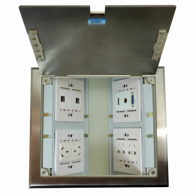 AS-DK-250开启式地面插座铜面板 不锈钢可选