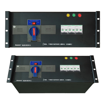 奥盛63A三相ATS双电源自动转换配电单元4U机架式市电发电机电源