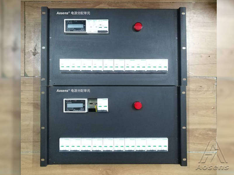 6U单相输入施耐德配电单元 带数显电流电压表 总指示灯