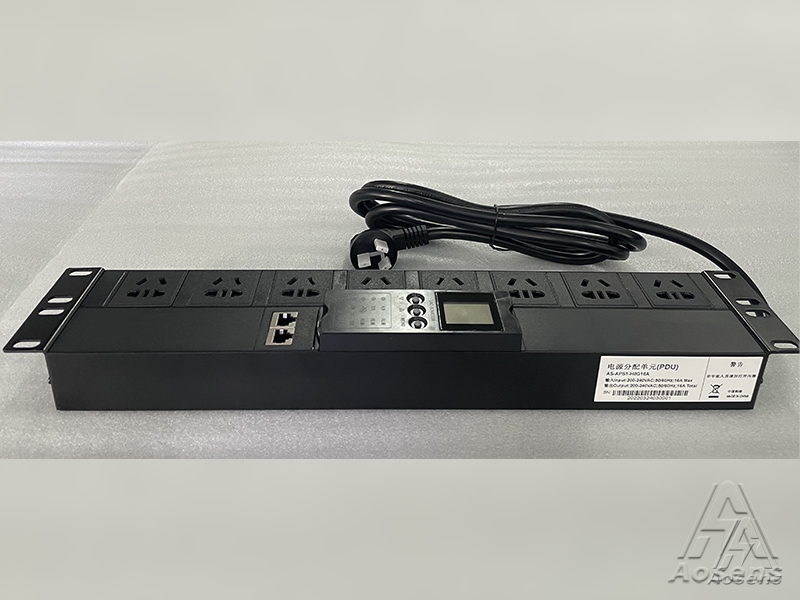 APS系列 2U8位双排智能PDU串口19英寸监测总输入 APS1-H8G16