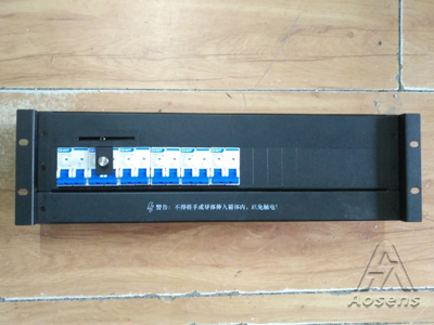 定制3U机架式UPS配电单元 正泰交流2P空开 UPS旁路自锁