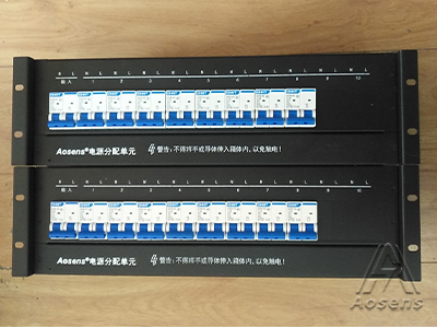 定制3U正泰单相220V 2P交流空开机架式19英寸配电单元8回路