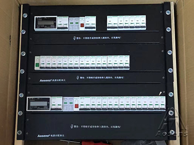 定制10U（6U+4U）施耐德机架式配电单元 4P液晶屏仪表 交流空开输出防雷保护带指示灯