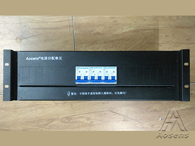 定制3U机架式配电单元正泰2P空开 导轨式五孔电源插座输出