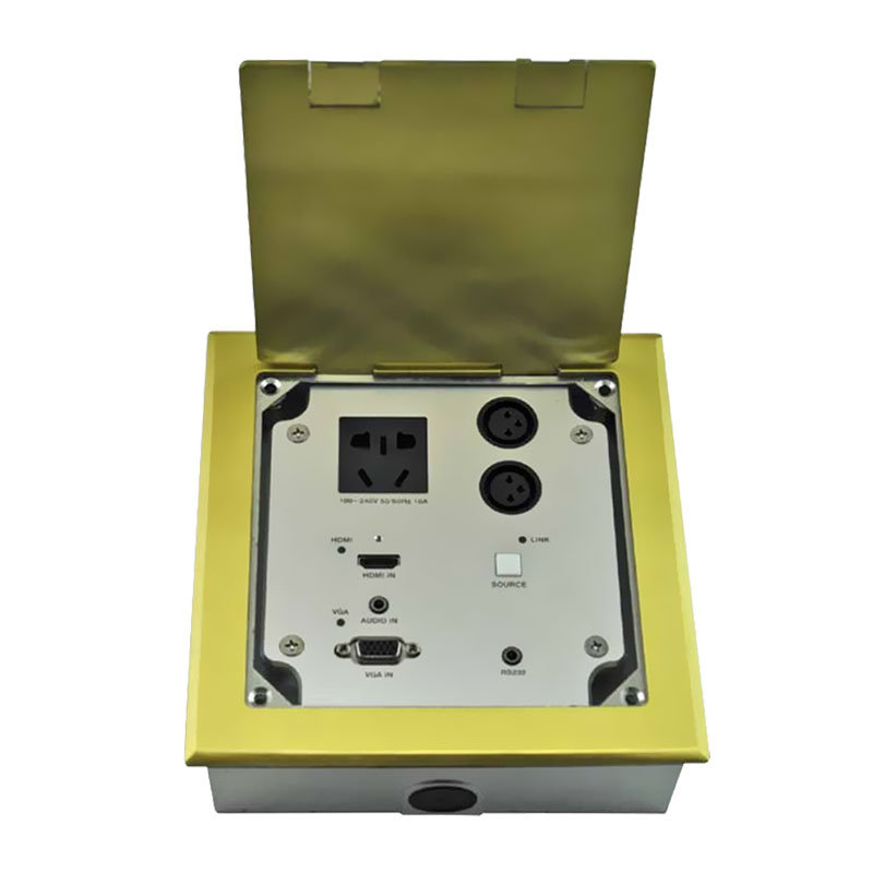 AS-DC100HD奥盛VGA HDMI延长器投影机HDBaseT发射转网线传输地面插座