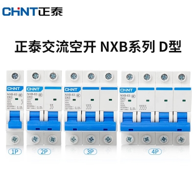 正泰(CHNT)空气开关NXB-63A断路器D型小型空开 动力型NXB-63-2P-D32总闸空开