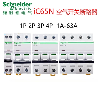 施耐德空气开关IC65N空开1A-63A1P2P3P4P小型断路器A9系列空开国产替代 40A 4p
